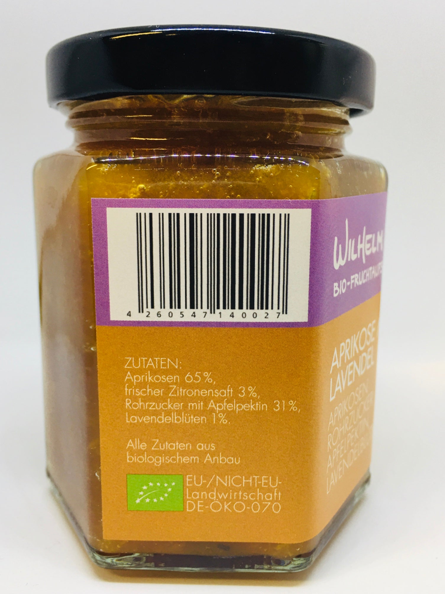 Aprikose mit Lavendel